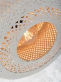 Lampa podłogowa bambusowa naturalna/biała PALAWAN 40x15