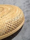 Lampa podłogowa bambusowa wysoka czarna/naturalna PALAWAN 40x15