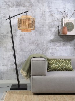 Lampa stojąca podłogowa z dwuwarstwowym bambusowym kloszem BHUTAN 40x34
