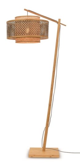Lampa podłogowa stojąca z dwuwarstwowym bambusowym kloszem BHUTAN 50x30