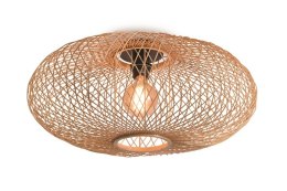 Lampa sufitowa bambusowy plafon naturalna CANGO 60x25