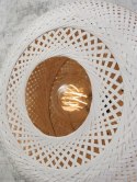 Lampa sufitowa plafon bambusowy naturalna/biała PALAWAN 40x15