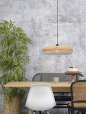 Lampa wisząca bambusowa naturalna/biała PALAWAN 60x15