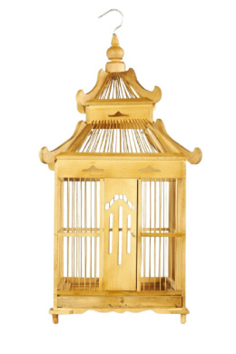 Lampion bambusowy klatka orientalna Etno 1