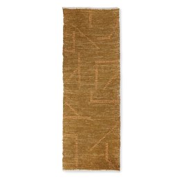 Dywan / chodnik ręcznie tkany bawełniany musztardowy 70x200 cm