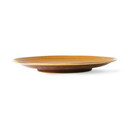 Talerz ceramiczny obiadowy brązowy Kyoto