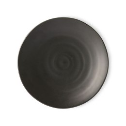 Talerz ceramiczny japoński obiadowy czarny mat Kyoto