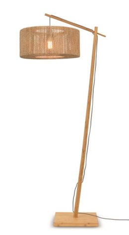 Lampa podłogowa z kloszem z plecionego bambusa naturalna IGUAZU 50x22