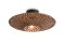 Lampa sufitowa z kloszem plecionym z bambusa naturalna/czarna BALI 44x12