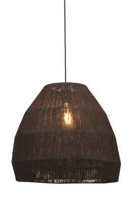 Lampa wisząca z bambusowym czarnym kloszem IGUAZU 60x50