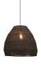 Lampa wisząca z bambusowym czarnym kloszem IGUAZU 60x50