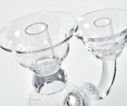 Świecznik szklany 3-ramieny 2