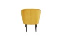 Fotel retro aksamitny żółty SARA
