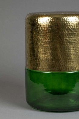 Stolik boczny / kawowy CAVE zielone szkło