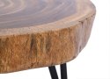 Stolik kawowy słój drewna okrągły Natural Secret