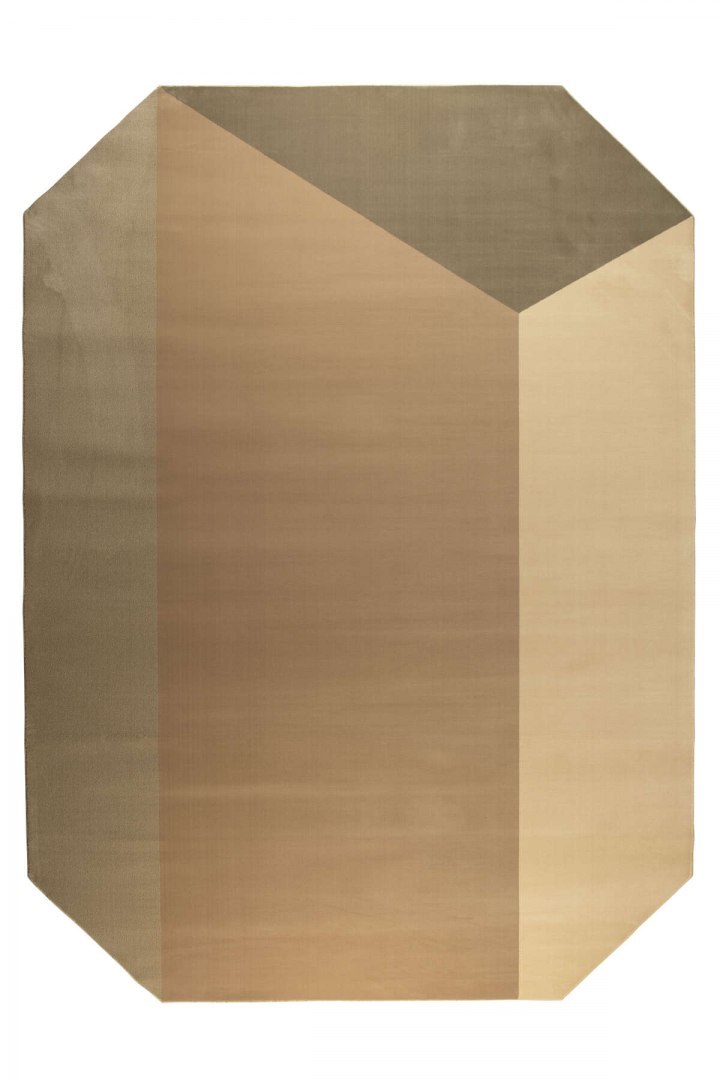 Dywan z motywem geometrycznym beżowy HARMONY 160x230 cm