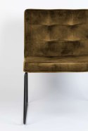 Fotel tapicerwowany modern CAROLINE złoto-żółty
