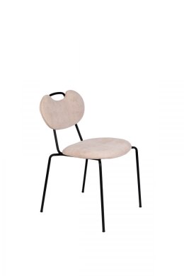 Krzesło tapicerowane AUSTIN jasno różowy