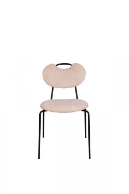 Krzesło tapicerowane AUSTIN jasno różowy