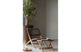 Podnóżek / stołek z drewna eukaliptusowego brązowy LOIS