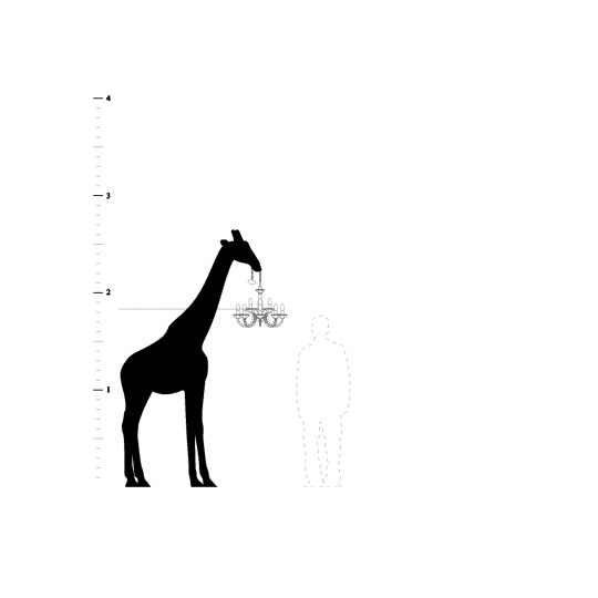 Lampa stojąca żyrafa biała L Giraffe in Love