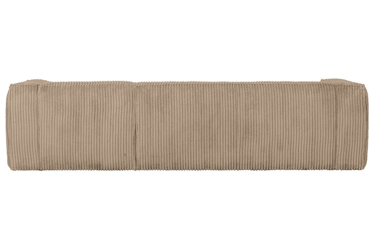 Sofa narożnik sztruksowy prawy trawertyn BEAN