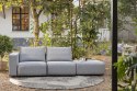 Sofa ogrodowa BREEZE 3-osobowa lewa szara