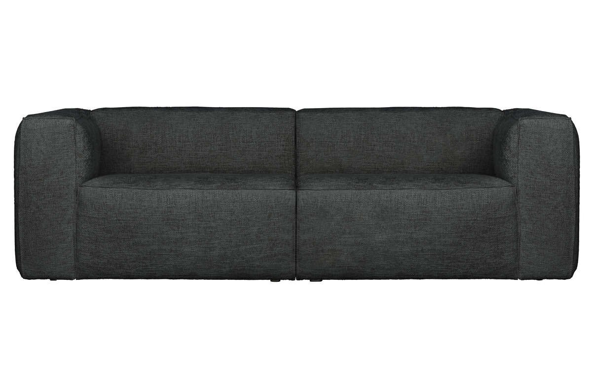 Sofa 3,5-osobowa melanżowa ciemnoszara BEAN