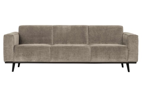 Sofa 3-osobowa sztruksowa gliniana STATEMENT RIB