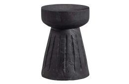Stolik / stołek dekoracyjny drewniany czarny BORRE