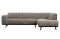 Sofa narożnik sztruksowy prawy gliniany STATEMENT RIB