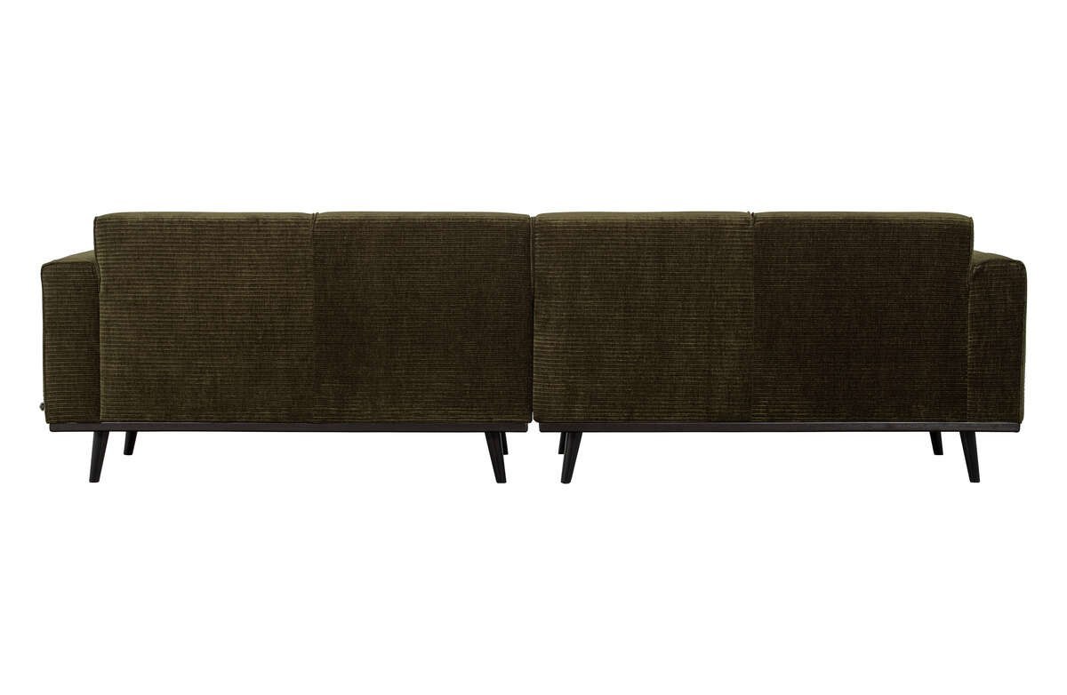 Sofa 4-osobowa sztruksowa ciepła zieleń STATEMENT RIB