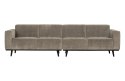 Sofa 4-osobowa sztruksowa gliniana STATEMENT RIB