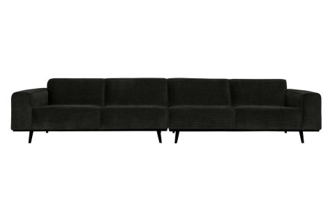 Sofa 4-osobowa sztruksowa grafitowa STATEMENT XL
