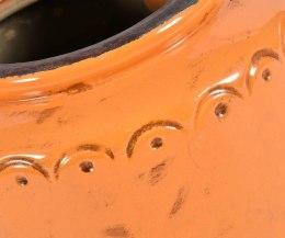 Wazonik ceramiczny pomarańczowy Etno
