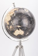 Globus dekoracyjny na metalowym trójnogu (tripodzie)