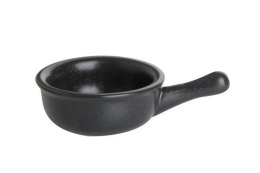 Coal: Naczynie porcelanowe czarne z rączką mini 6 cm